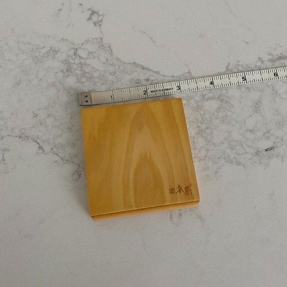 Bamboo Pocket Makeup Mirror With Batik Fabric Protective Bag - Picture 8 of 12